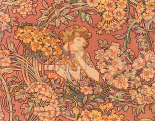 Redhead Among Flowers