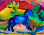Blaues Pferdchen Kinder Bild