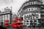 Piccadilly Circus - london red buses